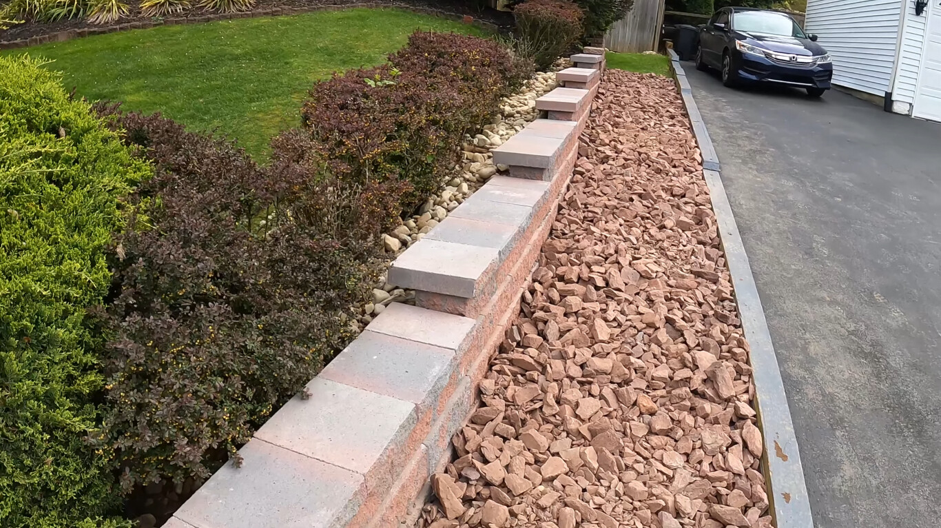 Retaining Walls & Concrete Masonry installation by professional concrete contractor in Quincy, MA